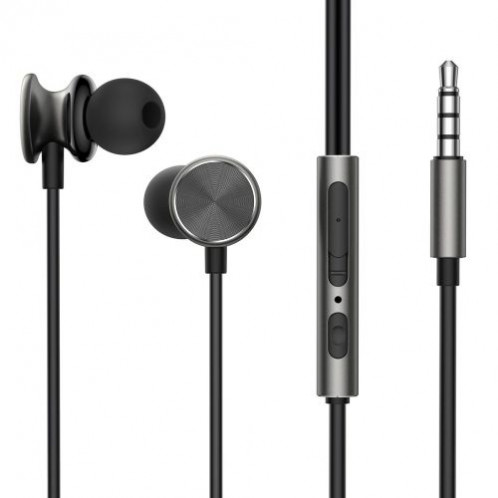 Joyroom Earphone Wired, In-Ear Headphones with Remote and Microphone, 3.5mm Jack, Dark Gray (JR-EW03) DO235851-01