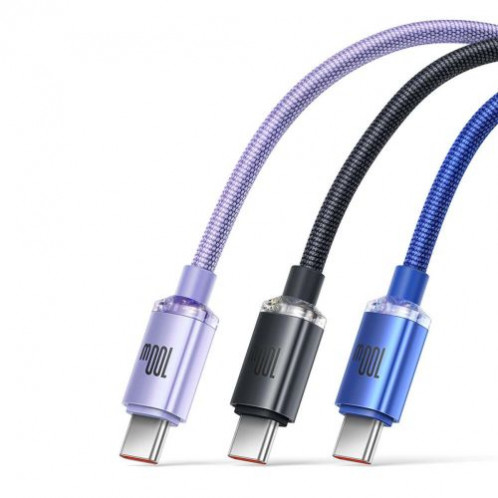 Baseus Type-C Crystal Shine series fast charging data cable 100W 2m Black (CAJY000501) DA360168-018
