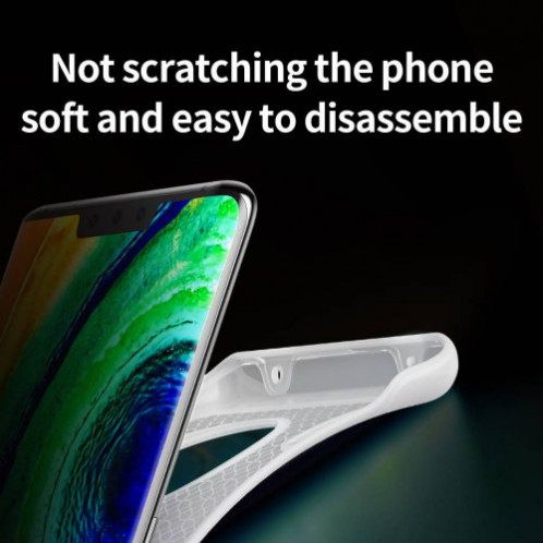 Baseus Huawei Mate 30 Pro case Jelly Liquid Silica Gel Transparent Black (WIHWMATE30P-GD01) DA020155-09