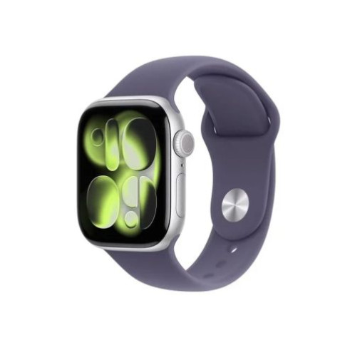 Apple Watch Series 11 (2025) GPS 42mm Silver Alu Case, Purple Fog Sport Band S/M EU MEU64 DP31500519-01