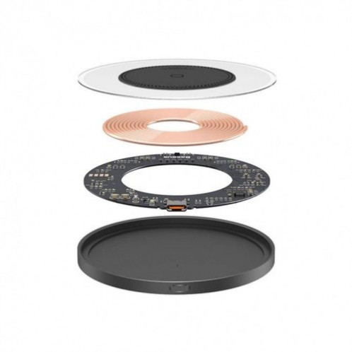 Baseus Wireless Charger BS-W530 PD 15W with Type-C cable PD 24W, 1m, Black (CCJJ050001) DA864215-04