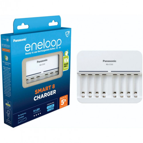 Panasonic Eneloop Smart 8 Charg. BQ-CC63 sans batteries 762729-04