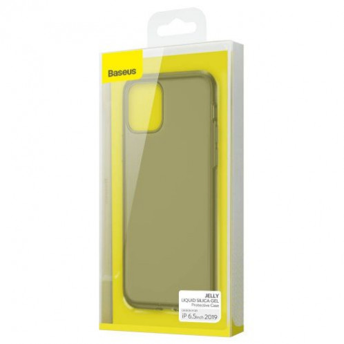 Baseus iPhone 11 Pro Max case Jelly Liquid Silica Gel Protective Transparent Black (WIAPIPH65S-GD01) DA021398-012