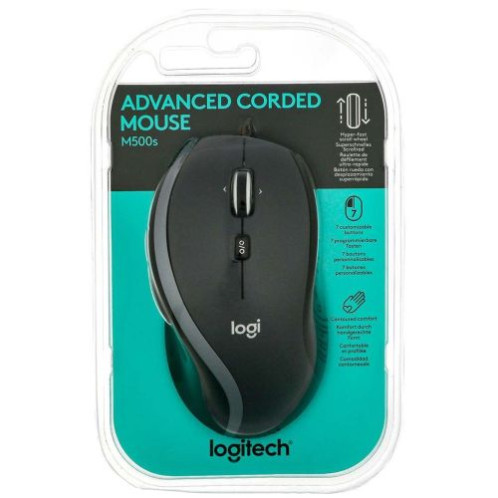 Logitech Mouse Wired M500s Black EU (910-005784) DO2200419-03