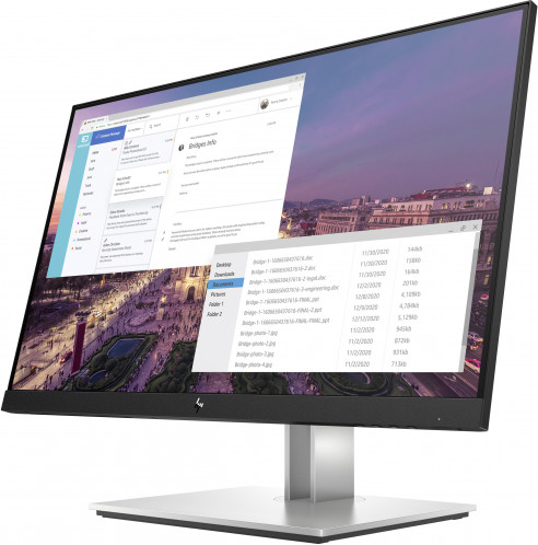 HP E23 G4 23 pouces IPS FHD 16:9 Monitor Black/Silver (1920x1080)/HA/TI/SW/PI/VGA/DP/HDMI/VESA X22335947W1346-06