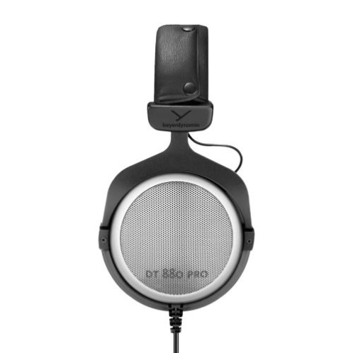 Beyerdynamic DT 880 PRO 250 Ohm Wired Over-Ear Headphones with Coiled Connection cable with mini-jack (3.5mm) and 1/4 adapter Black EU DE14400360-02