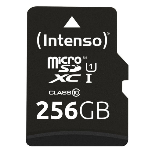 Intenso microSDXC Cartes 256GB C10 UHS-I Premium + adapt. 486075-04