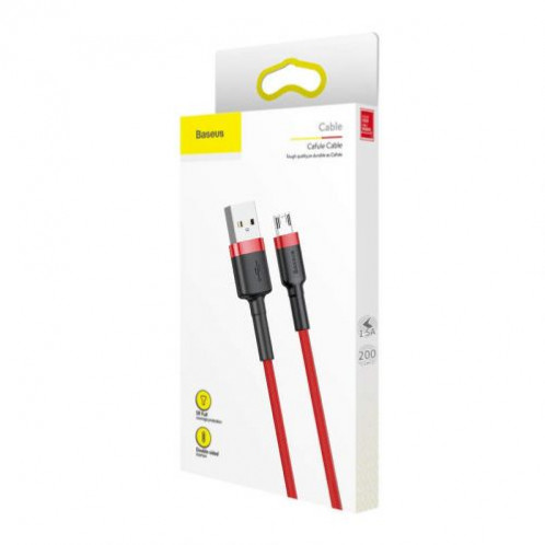 Baseus Micro USB Cafule Cable 1.5A 2m Red + Red (CAMKLF-C09) DA231790-09
