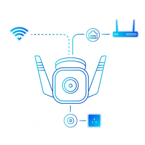 Tapo TC65 Caméra IP de surveillance 109323-05
