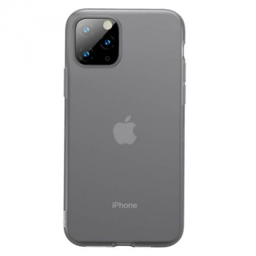 Baseus iPhone 11 Pro Max case Jelly Liquid Silica Gel Protective Transparent Black (WIAPIPH65S-GD01) DA021398-012