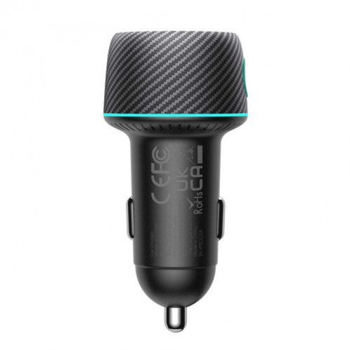 Joyroom Car Charger U+C, QC 3.0, PD, 60W, RGB, Black (JR-CCN01) DO615369-012