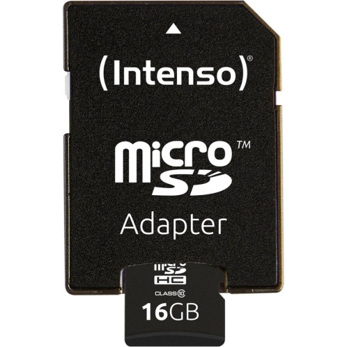 Intenso microSDHC 16GB C10 avec adapt. 405939-04