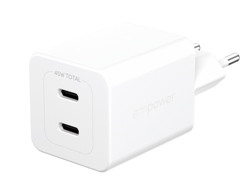 PanzerGlass empower 45W Charger 2x USB-C White 198251-05