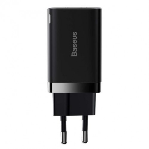 Baseus Travel Charger Super Si Pro mini Fast Charger, C+U, PD 3.0, QC 3.0 30W EU Black (CCSUPP-E01) DA1020371-018
