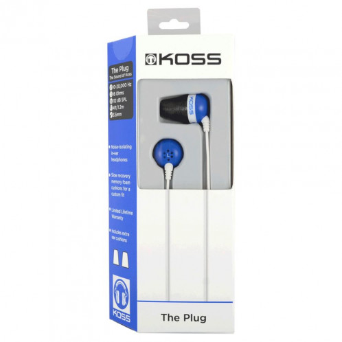 Koss The Plug Colors bleu 426127-02