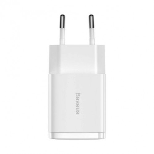 Baseus Travel Charger Compact wall Charger U+U, 10.5W EU White (CCXJ010202) DA390387-017