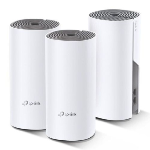 TP-Link Wi-Fi Router Deco E4 AC1200 (3pcs), Mesh System, 1200Mbps, LAN/WAN, 802.11ac, White EU DP6800785-02