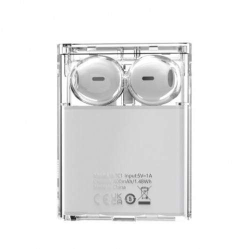 Joyroom Earphone IceLens Series Bluetooth True Wireless BT 5.3, TWS, AAC, SBC, HFP, A2DP, AVRCP, with LED Lights, White (JR-TC1) DO2052275-05