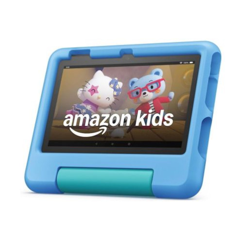 Amazon Fire 7 Kids Tablet (2024) 7'', 2GB ROM 16GB RAM with Amazon Kids, Blue EU DM5100798-01