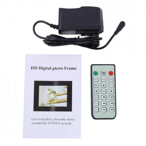 13.0 pouces Écran LED Cadre photo numérique avec support / télécommande, Allwinner, prise USB / carte SD entrée / OTG (noir) S1214B7-08