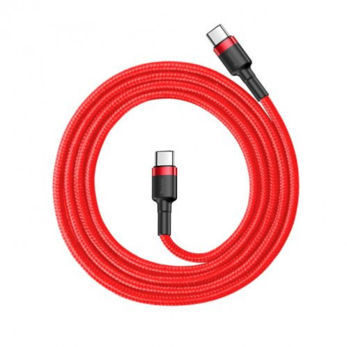 Baseus Type-C Type-C Cafule Cable PD 2.0, QC 3.0, 60W, 3A, 1m, Red (CATKLF-G09) DA212958-011