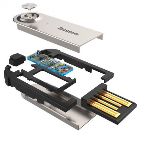 Baseus Converter BA01 USB + Wireless adapter to 3.5mm Jack, cabel Black (CABA01-01) DA603443-08