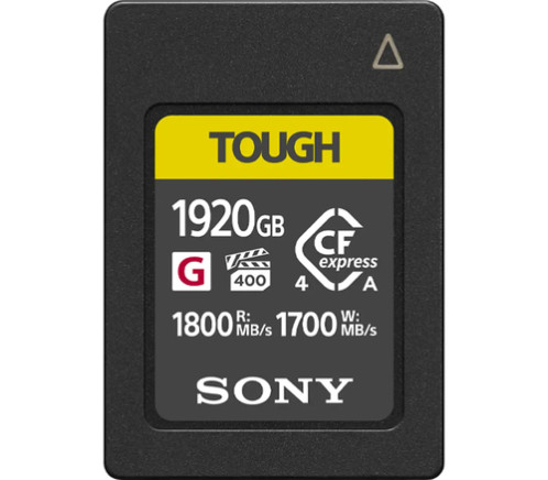 Sony CFexpress Type A 1920GB TOUGH R/W 1800/1700MBs CEAG1920T 182823-02