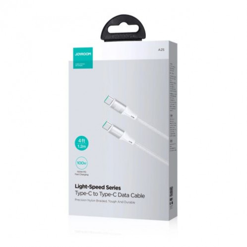 Joyroom Light-Speed Series Cable USB Type-C, 100W, 1.2m, White (S-A25) DO22281-02