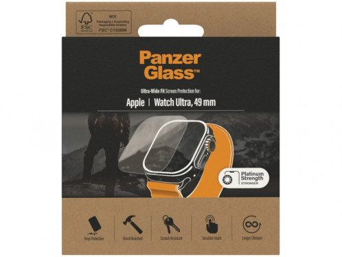 Vitre de protection pour Apple Watch Ultra 49 mm PanzerGlass AWTPZR0009-02