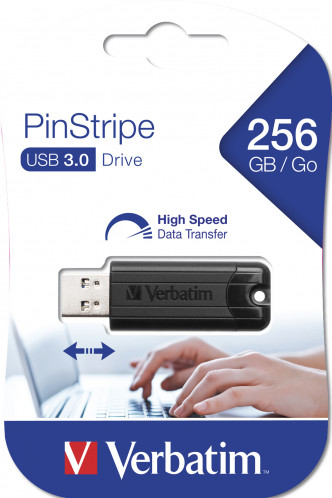 Verbatim Store n Go 256GB Pinstripe USB 3.0 noir 49320 198984-07