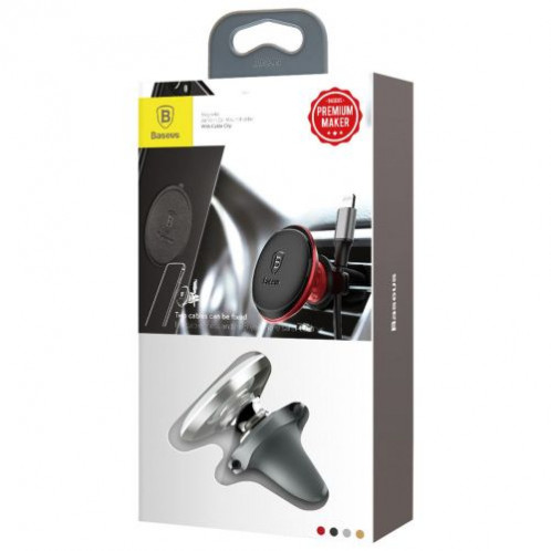 Baseus Car Mount Magnetic Car Air vent Phone Holder, White (SUGX020012) DA45030-04