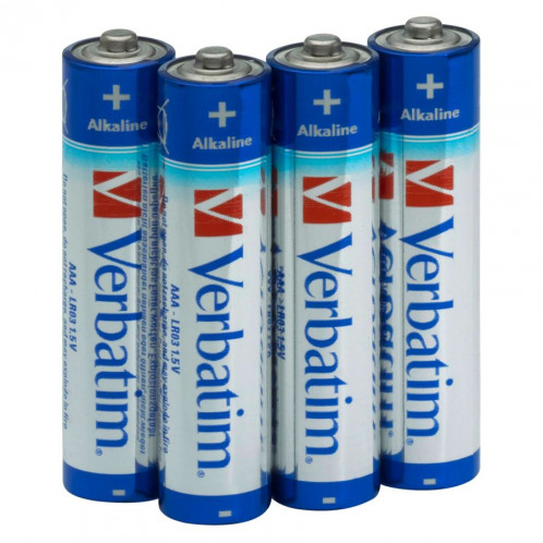 10x4 Verbatim Alkaline Batterie Micro AAA LR 03 49920 497674-02