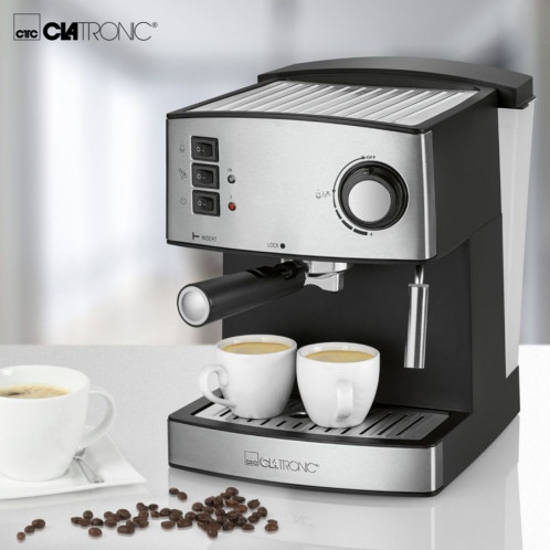 Clatronic ES 3643 noir-inox Machine espresso 15 Bar 771206-06