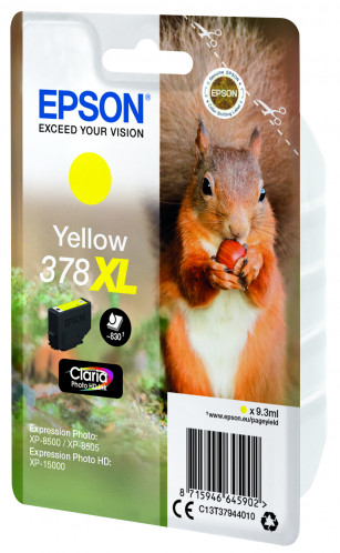 Epson jaune Claria Photo HD 378 XL T 3794 322961-04