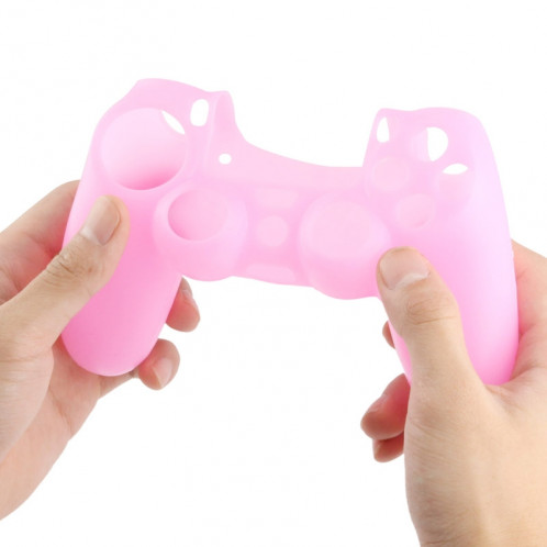 Étui flexible en silicone pour Sony PS4 Game Controller (rose) S0001F-05