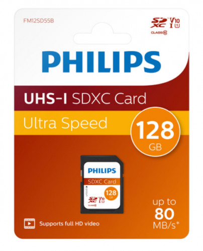 Philips SDXC Card 128GB Class 10 UHS-I U1 763968-03