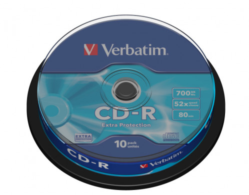 1x10 Verbatim CD-R 80 / 700MB 52x Speed Extra Protection CB 823949-03