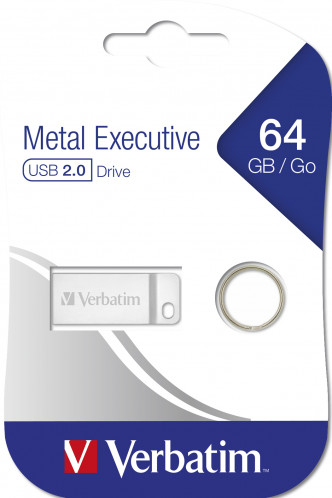 Verbatim Metal Executive 64GB USB 2.0 argent 158293-07