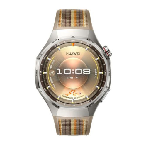 Huawei Watch GT 6 Pro 46mm with Woven Strap Silver Brown EU DU23200397-02