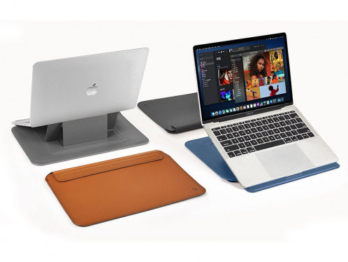 Étui et support pliable pour MacBook Pro 14" Marron Wiwu Skin Pro III MBPWWU0015-04