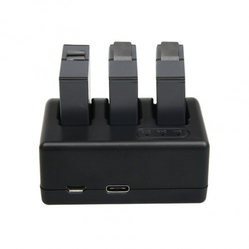 Pour GoPro HERO5 AHDBT-501 Chargeur de voyage avec port V8 et USB-C / Type-C Port et Voyant LED SP05347-07