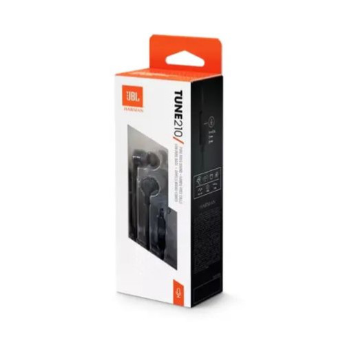 JBL Tune 210 Pure Bass Sound In-Ear Headphones Black EU DB9000-04