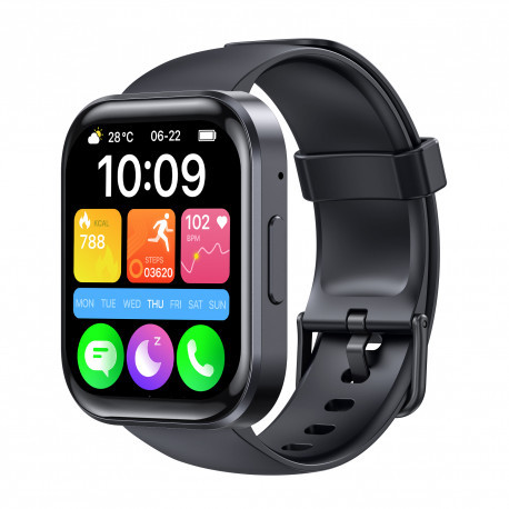 Oukitel BT103 (Montre Connectée 1.91'' Réponds aux appels) Noir OBT103_BLK-01