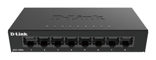 D-Link DGS-108GL/E 8-Port Layer2 Gb Light noir sans IGMP 159016-04