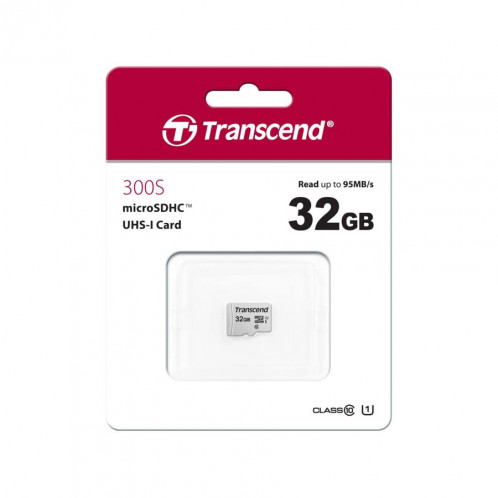 Transcend microSDHC 300S 32GB Class 10 UHS-I U1 380417-02
