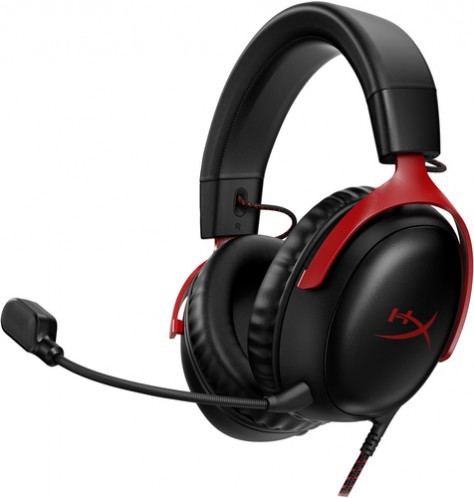 HyperX Cloud III, Ecouteurs gaming, noir/rouge 114293-02