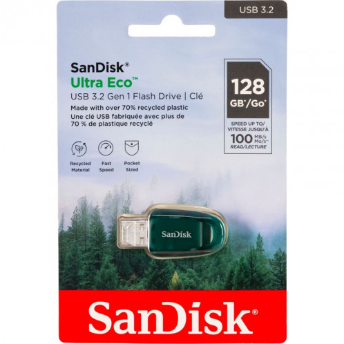 SanDisk Ultra Eco Drive 128GB USB 3.2 100MB/s SDCZ96-128G-G46 752908-01