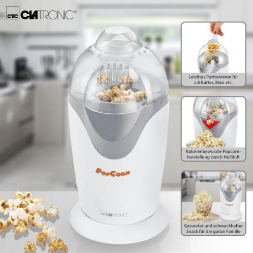 Clatronic PM 3635 blanc Machine à popcorn à air chaud 771339-06