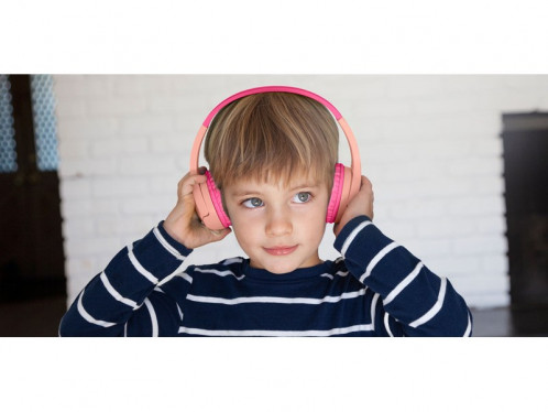 Belkin SoundForm Mini Rose Casque audio sans fil pour enfant MICBLK0005-04