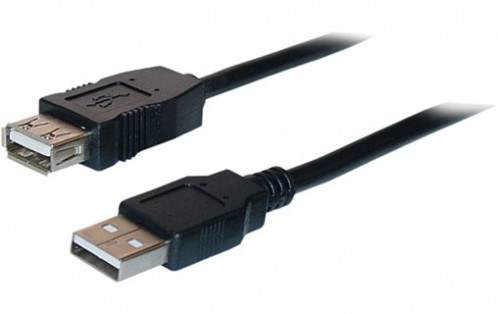 Rallonge USB-A vers USB-A femelle USB 2.0 3 m Noir CABMWY0021-01